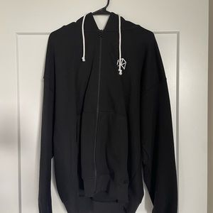 RWGEAR zip up hoodie in black